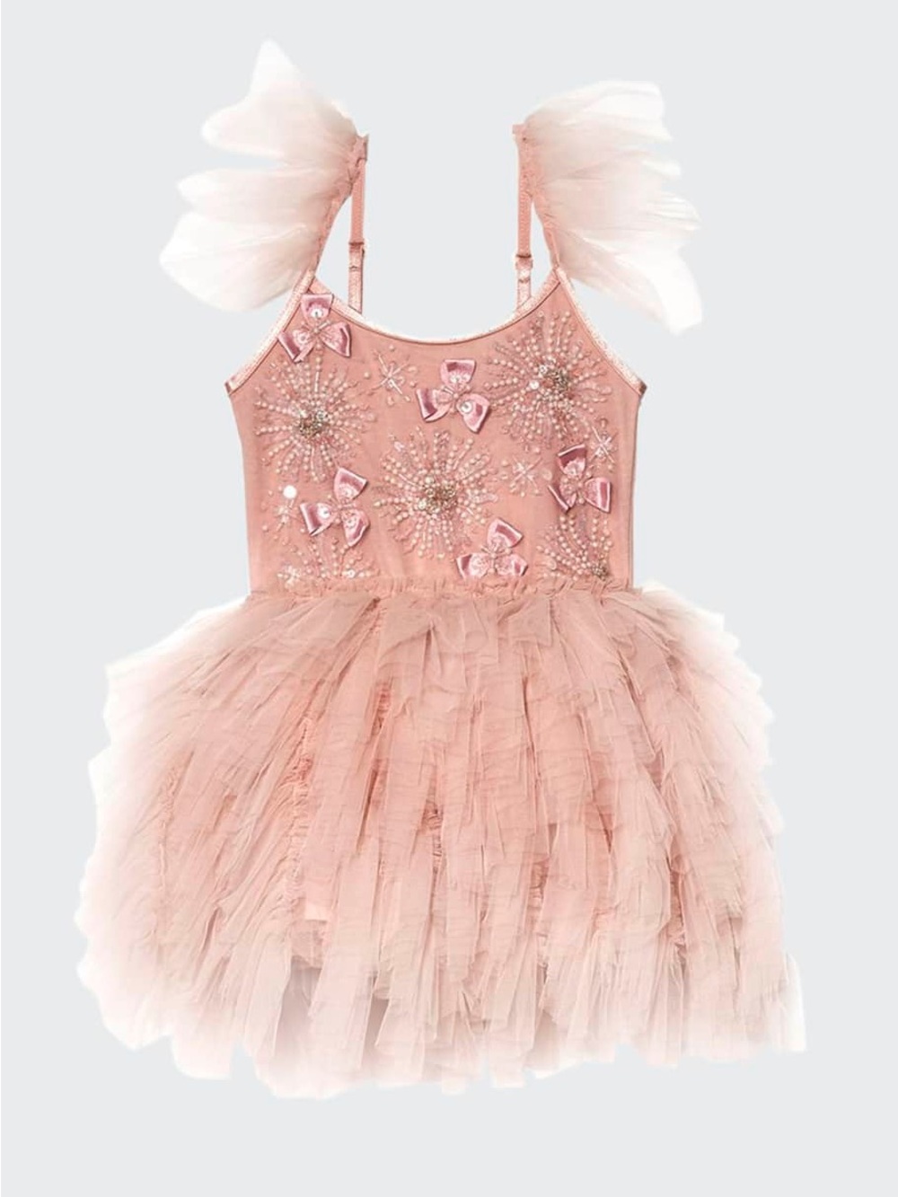 Tutu du monde jaipur beaded bow tulle dress 12-18m